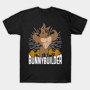 Bunnybuilder Funny Bodybuilding Bodybuilder Gift T-Shirt